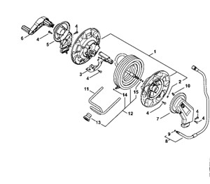 RE 130 PLUS - Bęben nawojowy węża
