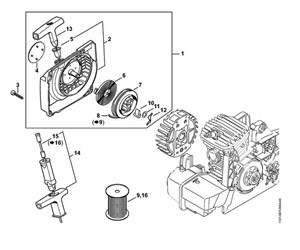 MS 390 - Obudowa wentylatora z urządzeniem rozruchowym