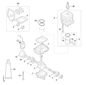 FS 38 - A - Skrzynia korbowa, cylinder