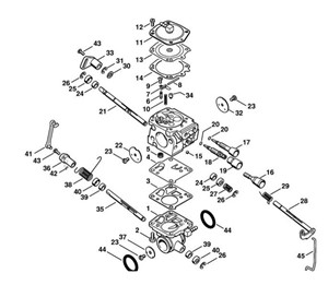 TS 800 - Gaźnik HS-314 (43.2007), (21.2011)