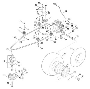 RT 5112.1 Z -I - Przekładnia, koło tylne, sprzęgło noża