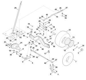 RT 6127.1 ZL -E - Układ kierowniczy, koło przednie