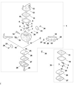 FS 450 - Gaźnik C1Q-S34 (46.2003)