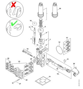 RE 110 - Pompa, blok zaworowy1