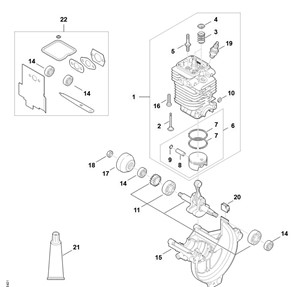 FS 130 - A - Cylinder, misa korbowa
