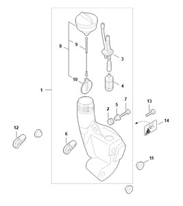 FS 55 R 2-MIX - N - Zbiornik paliwa