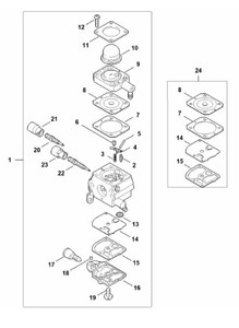 FS 55 2-MIX - Gaźnik C1Q-S282 2-MIX