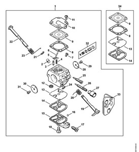 MS 200 T - gaźnik C1Q-S126