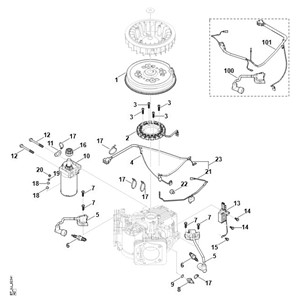 EVC 8000.0 (EVC8000-0001) - D - układ zapłonowy, rozrusznik, koło zamachowe
