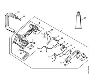 MS 200 T - Korpus rękojeści MS 200 T