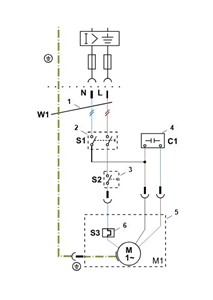 RE 120 PLUS -schemat instalacji elektrycznej