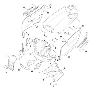 RT 5097.0 Z  - D - pokrywa silnika
