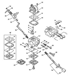 MS 362 - Gaźnik WTE-8, WTE-18, WTE-20