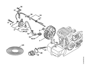 MS 390 - Układ zapłonowy