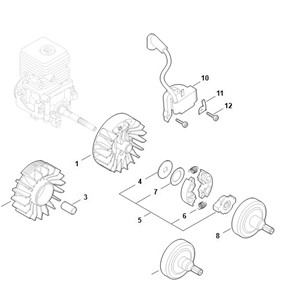 FS 38 - G - Układ zapłonowy, sprzęgło