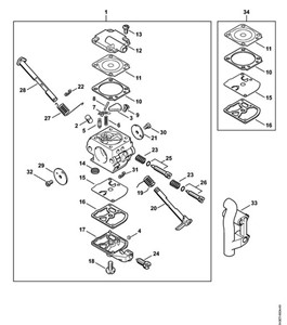 MS 200 T -Gaźnik C1Q-S32 (20.2003), (41.2006)