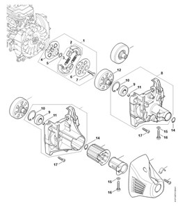 FS 460 C-EM - Sprzęgło, obudowa sprzęgła