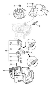 HS 81 R -Układ zapłonowy, sprzęgło