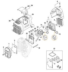 FS 89 - Tłumik wydechu spalin, filtr powietrza
