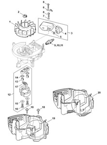 HS 82 R - Układ zapłonowy, sprzęgło