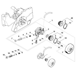 MS 260 - Pompa olejowa