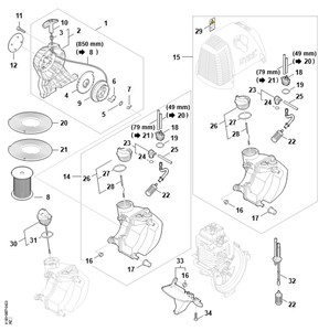 FS 130 - C - Urządzenie rozruchowe, zbiornik paliwa