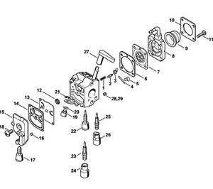 HS 81 R -Gaźnik C1Q-S225, -S218, -S196, -S197, -S105, -S111, -S115, -S116