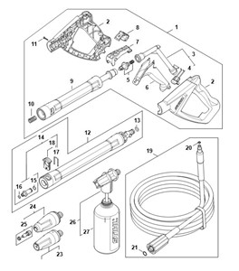 RE 90 4951 - Pistolet, lanca natryskowa