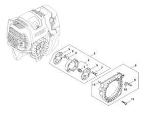 BT 131 -J - Sprzęgło, obudowa wentylatora