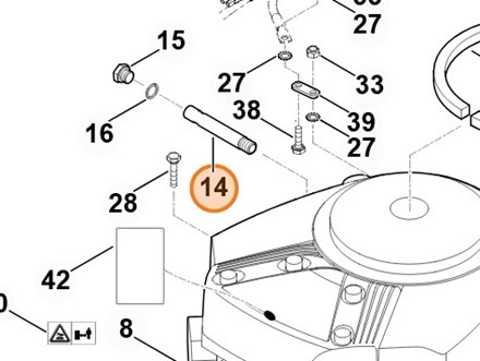 Rura STIHL 6170 021 8200 oryginalna część układu dolotowego