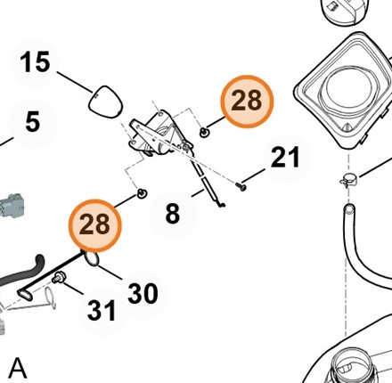 Śruba ścinana M5x8 9039 488 0950