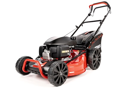 Kosiarka spalinowa z napędem CEDRUS KS53S-H z silnikiem Honda GCV200, stalową obudową 53 cm i koszem 65 litrów