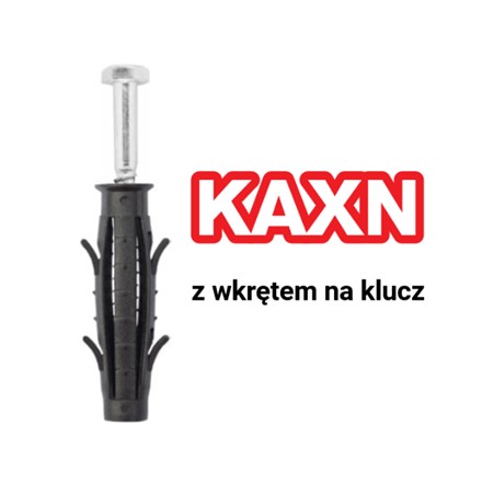 Kołek z wkrętem na klucz KAXN