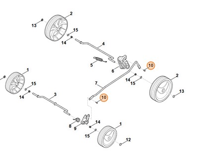 Oryginalna utwardzana śruba mocująca Stihl OEM 6311 951 3501 do kosiarek akumulatorowych i elektrycznych z serii 235