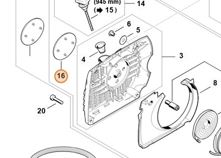 Tabliczka z typem urządzenia MS 361 1135 967 1500