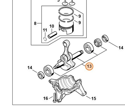 Wał korbowy 4282 030 0411