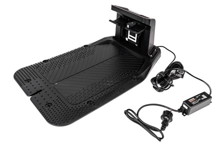 Robot koszący Sunseeker Elite X3 Gen 2 pracujący w ogrodzie bez przewodu ograniczającego.