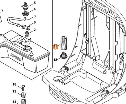 Sprężyna 4244 791 3107