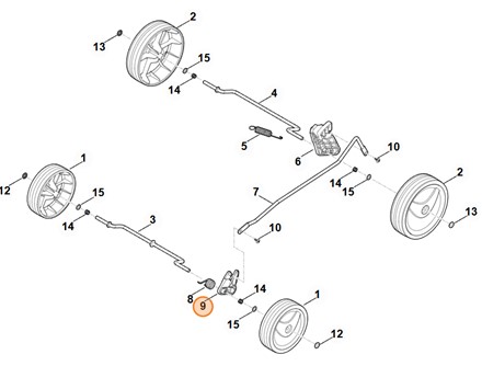  Oryginalna płyta obrotowa mechanizmu tnącego Stihl OEM 6311 763 2500 do kosiarek akumulatorowych i elektrycznych z serii 235