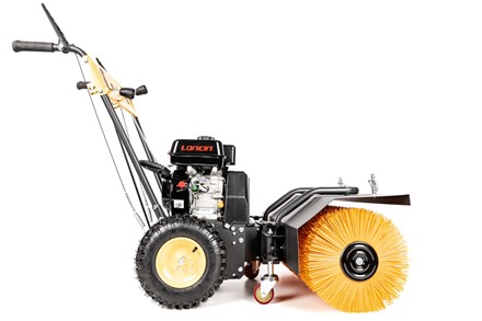 Szeroka zamiatarka spalinowa Cedrus ZM04 80cm z silnikiem Loncin i regulowaną szczotką roboczą