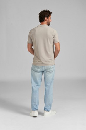 Koszulka polo BASIC w szarym kolorze
