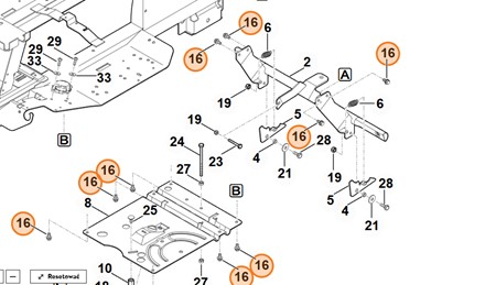 Oryginalna stalowa śruba samogwintująca Stihl M8x16 o numerze katalogowym 9039 488 1782 dedykowana do maszyn ogrodowych Stihl i Viking.