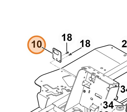 Płytka wspornika 6140 435 6100