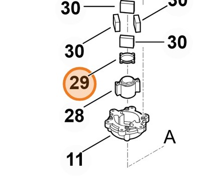 Pierścień pośredni 6140 708 8900