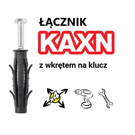 Kołek z wkrętem na klucz KAXN