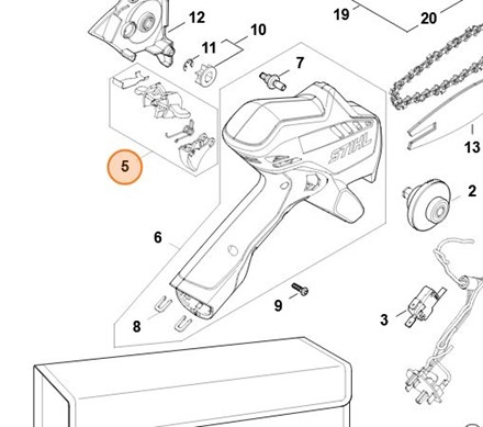  Zestaw elementów obsługowych GA01 007 3802