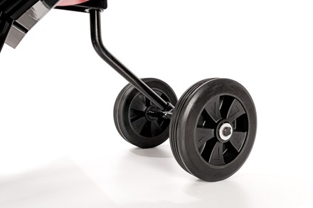 Mała glebogryzarka spalinowa Cedrus GL08 z kołami transportowymi i silnikiem Weima