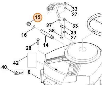 Zatyczka STIHL 6170 028 1100 oryginalna część zamienna