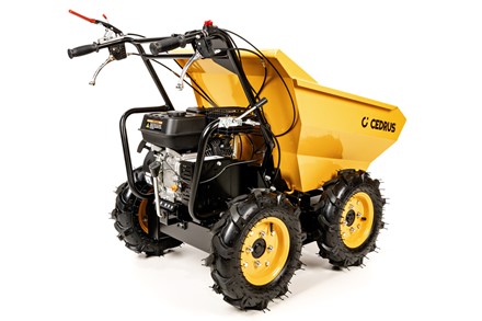 Transporter spalinowy Cedrus TR300 4x4 z silnikiem Loncin i terenowymi oponami