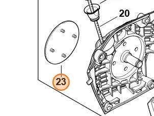 Tabliczka z typem urządzenia MS 212  1148 967 1506